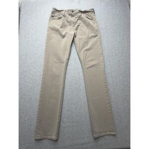 AG Adriano Goldschmied The Everett Pants Mens 33x34 Khaki Slim Straight‎ Stretch